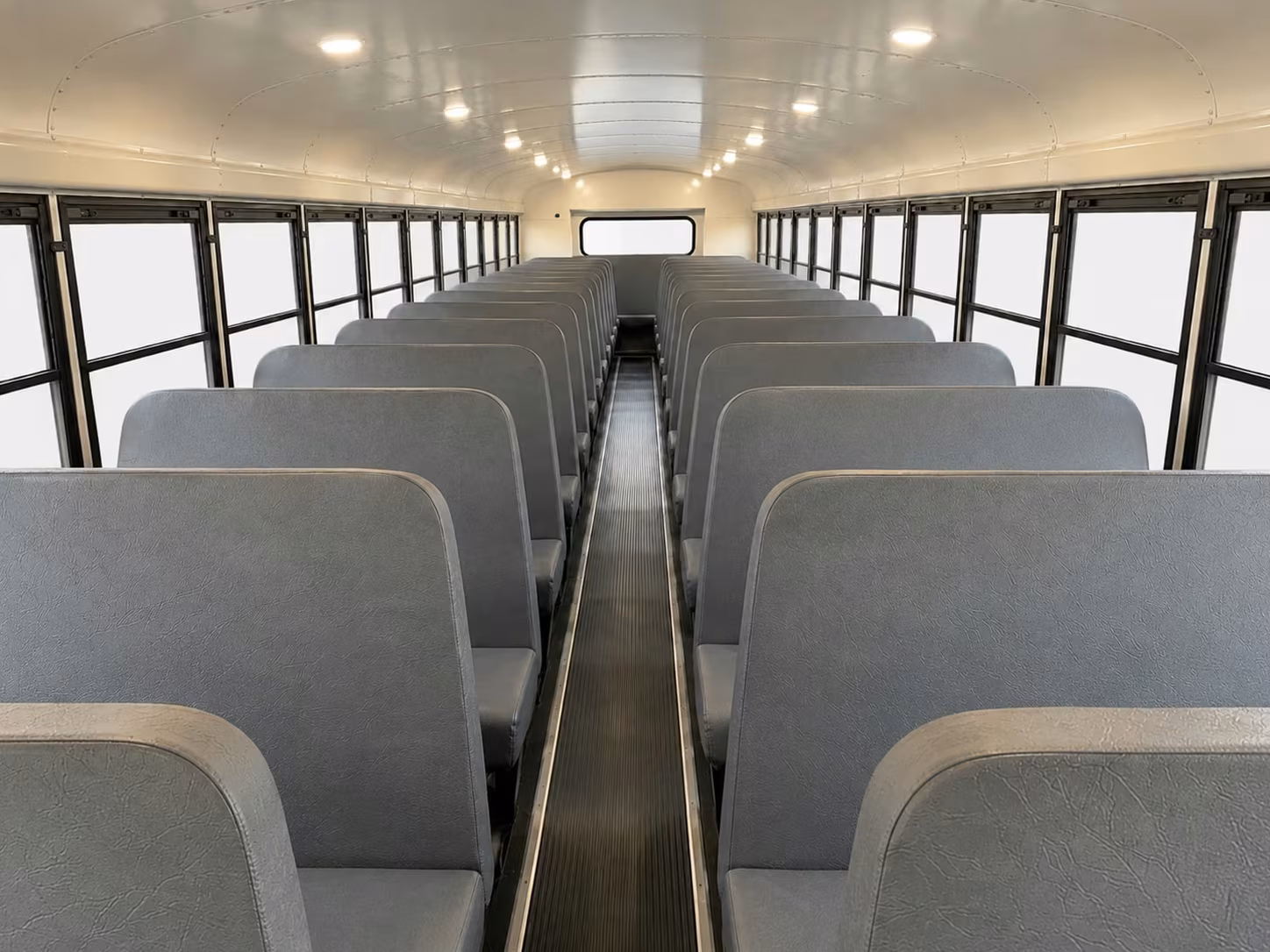 school bus inside