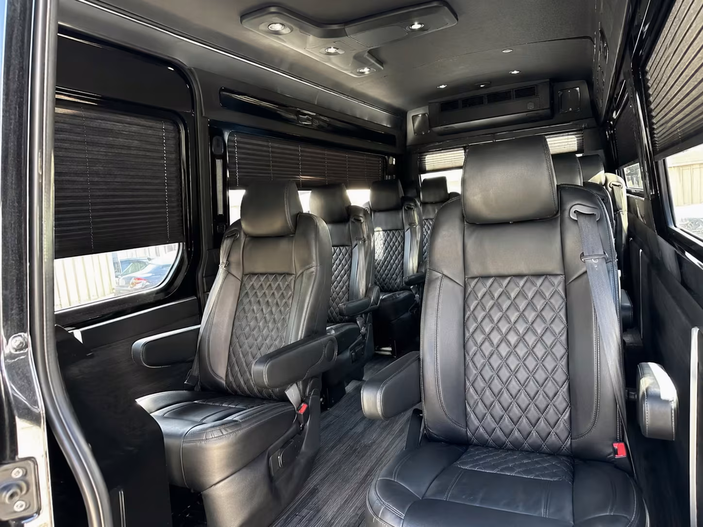 sprinter van with driver inside