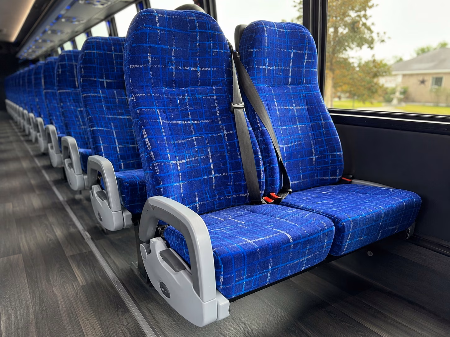 woodbury charter bus rental interior
